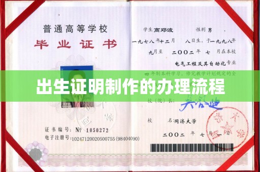 沙市出生证明制作的办理流程